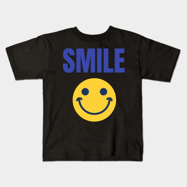 SMILE LIFE IS TO SHORT Kids T-Shirt by fitwithamine